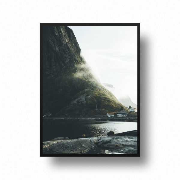 Printshop-Golden-Mountain-Morning-norway-lofoten-water-reinefjorden-fjord-grabdesign