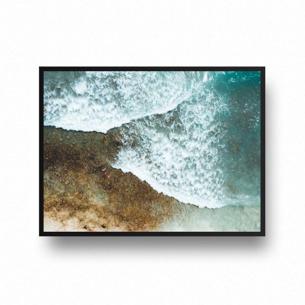 Printshop-Sand-Water-topdown-beach-waves-wave-drone-dji-print-tavla-grabdesign-jonathan-eriksson-piteå-cabo-verde-kap