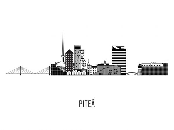 Piteå, Tavla, tavla pite, stad, skyline